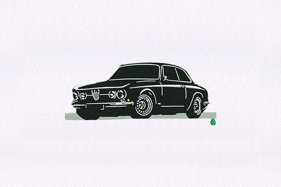 Coupe Car Embroidery Design Review for Business Merch