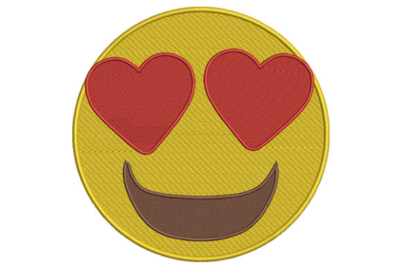 Heart Eyes Emoji Embroidery Design Review