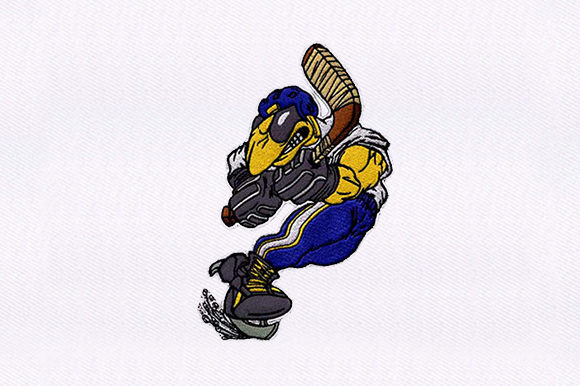 Ice Hockey Bug Player: A Seasonal Embroidery Review