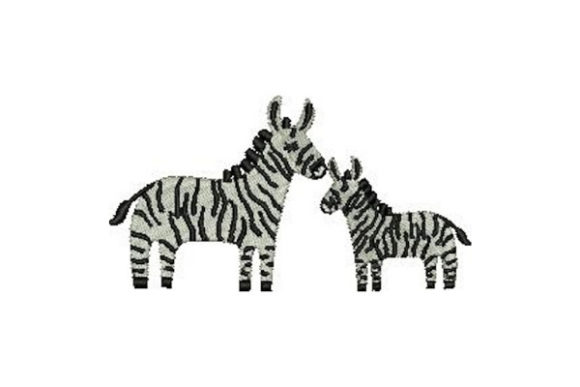Mom and Baby Zebras: A Designer’s Review for Boutique Sweatshirt Embroidery